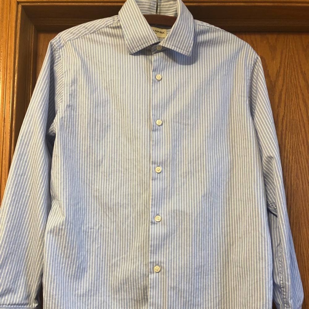 Banana Republic Pinstripe Button Down Shirt